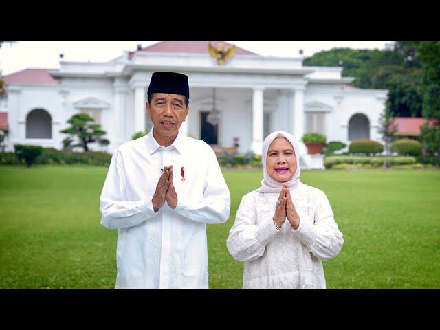 Presiden Jokowi dan Ibu Iriana Ucapkan Selamat Idulfitri 1445 Hijriah, 9 April 2024