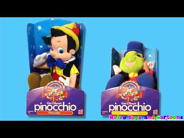 Pinocchio Jiminy Cricket Plush Toy Mattel Commercial Retro Toys and Cartoons