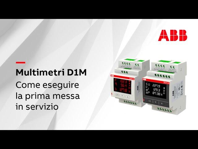 Multimetri D1M Efficienza Energetica e Monitoraggio Avanzato | ABB Electrification