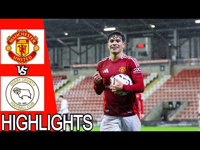 Manchester United vs Derby | WHAT A COMEBACK | All Goals & Highlight | U18 Premier League | 08-03-25