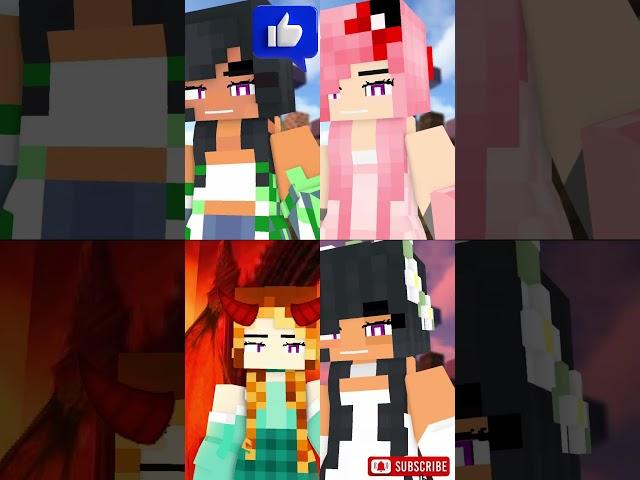 ara ara team kc team kim and team aphmau -minecraft animation #shorts