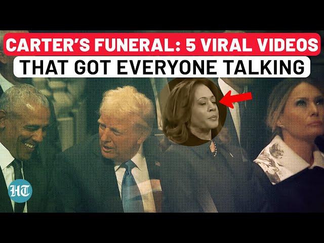 Trump, Obama & Kamala Steal The Show: Watch 5 Key Moments From Carter’s Funeral That Went Viral