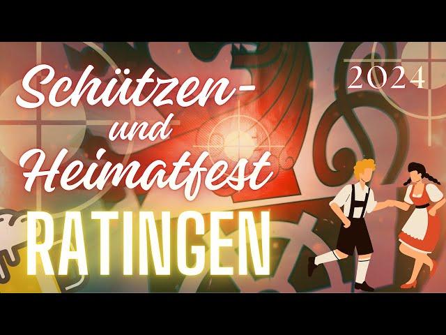 Schützen- und Heimatfest Ratingen 2024  Süßer Festplatz  Gut Schuss!  4K
