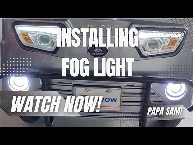 how to install additional light for our NWOW EMC Golf #nwow #papasam #installing #foglights