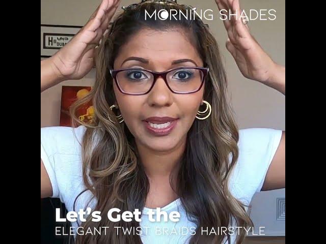 Lazy Easy hairstyle with this Twist Braids Headband - Hair Styling - Morning Shades