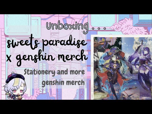 Unboxing more Genshin Goods | Sweets Paradise x Genshin Impact