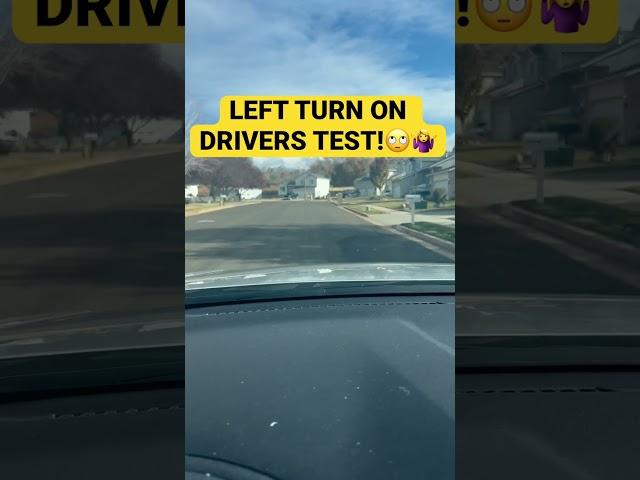 HOW TO MAKE LEFT TURN BEST PRACTICES- DRIVERS TEST #roadtest #drivinglessons #shorts