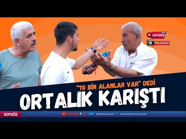 “70 bin alanlar var” dedi ortalık karıştı