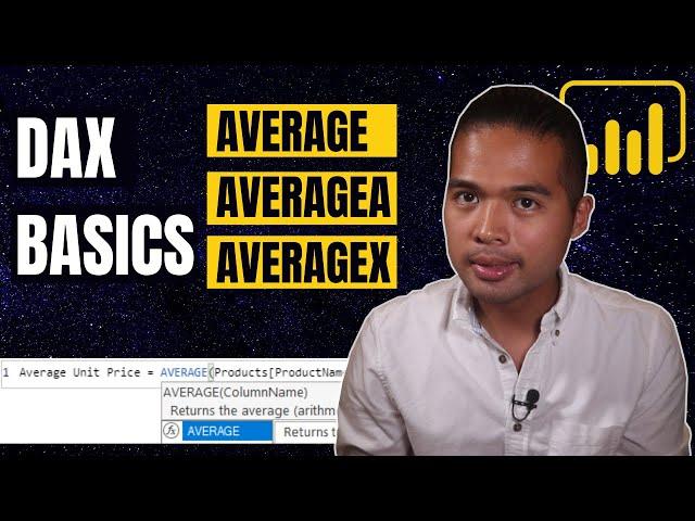 How to use AVERAGE, AVERAGEA and AVERAGEX in Power BI // Beginners Guide to Power BI in 2020