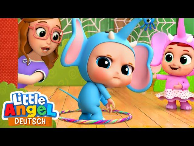 Ein Elefant ging ohne Hetz | Kinderlieder | Little Angel Deutsch - Kinderlieder