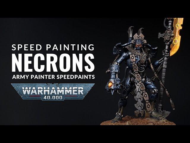 Speed painting Necrons | Cobalt Necrons | Warhammer 40k