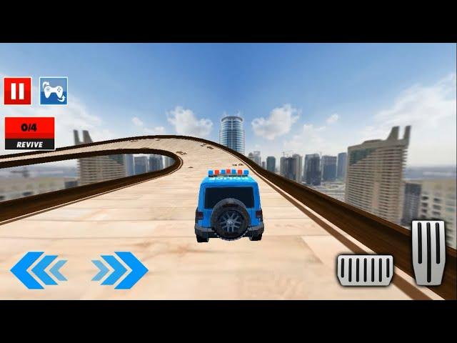 Police Car Stunts Game Police Car Mega Ramp Car Racing Gameplay 6