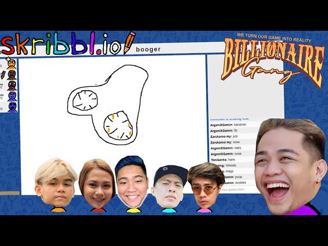 PABOBOHAN ng DRAWING sa SKRIBBLE with Billionaire Gang (part 2)