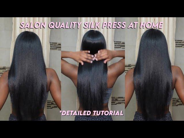 *DETAILED DIY SILK PRESS ON NATURAL HAIR | SALON QUALITY RESULTS