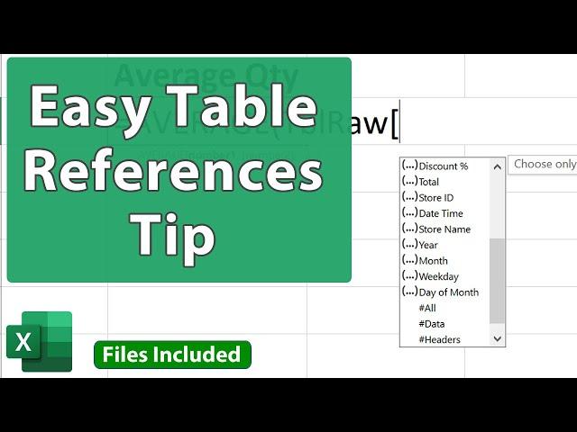 Easier Table References in Excel - EQ 92