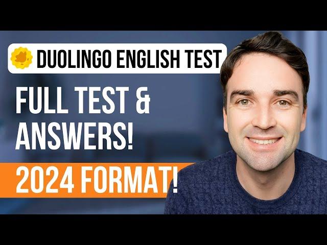 Duolingo English Test 2024 - Full Test & Answers!