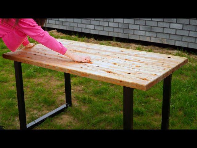 How to make a LOFT DESK 5 times CHEAPER with your own hands! Table Loft