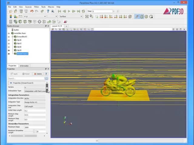 Create 3D PDF from CFD data easily using PDF3D Paraview Plugin