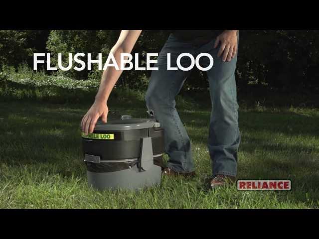 Reliance Products Flushable Loo Demo - see note