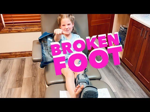 Scarlett's BROKEN Foot