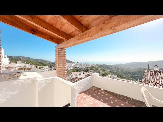 RESERVED! Charming Traditional Townhouse FOR SALE in the Heart of Frigiliana  | Rooftop Views!