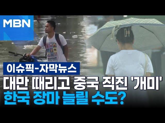 [자막뉴스] 대만 때리고 중국 직진 '개미', 한국 장마 늘릴 수도? | 이슈픽