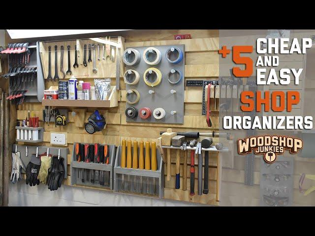 5 More! Super Simple Garage Workshop Organizers - HOW TO