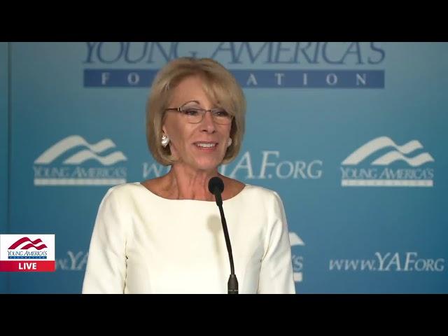 Secretary DeVos - Berlin Wall - Remarks to Young America’s Foundation at the Reagan Ranch Center