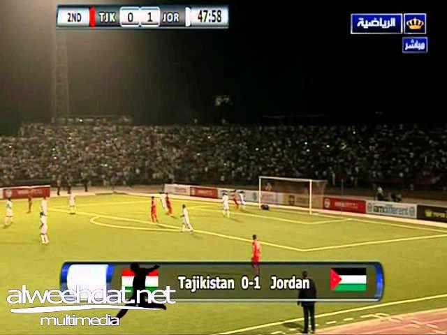 ملخص مباراة طاجيكستان 1 / 3 الأردن .. ذهاب التصفيات المشتركة لكأس العالم و آسيا 2015