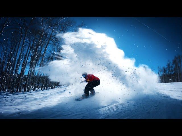 Cruise, carve, and butter. RELATABLE snowboarding.