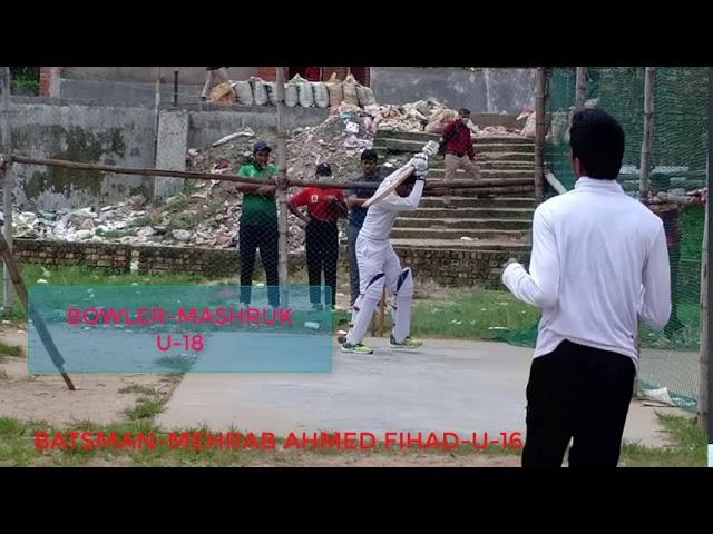 MEHRAB AHMED FIHAD NET BATTING PRACTICE