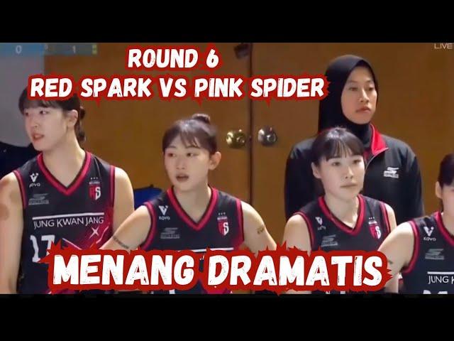 ROUND 6 | RED SPARK MENANG DRAMATIS LAWAN PINK SPIDER | MEGAWATI HANGESTRI MENANG KEMBALI