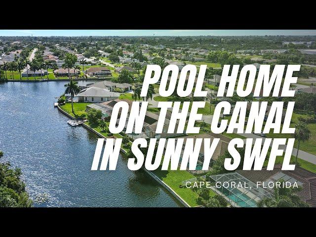 Pool Home on the Canal in Sunny Cape Coral, Florida