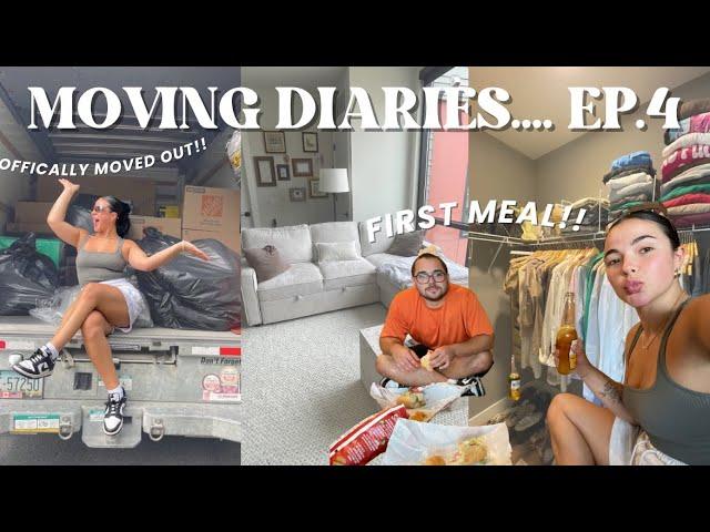 MOVING DIARIES EP4  Building furniture, grocery haul, getting organized,  living with your bf..