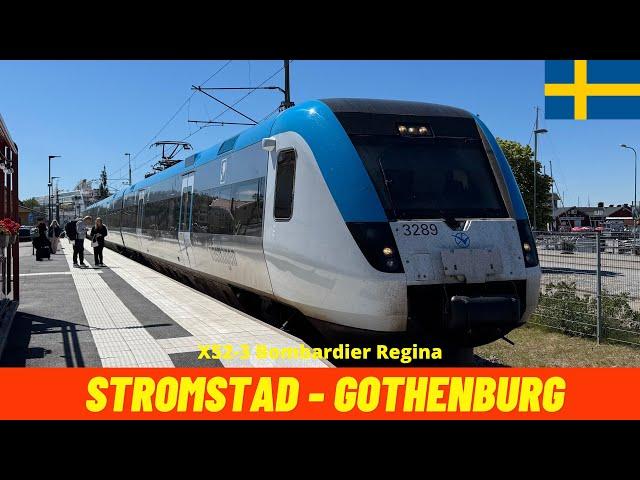 Cab Ride Strömstad - Gothenburg (Vänern and Bohus Line, Sweden) train driver's view 4K