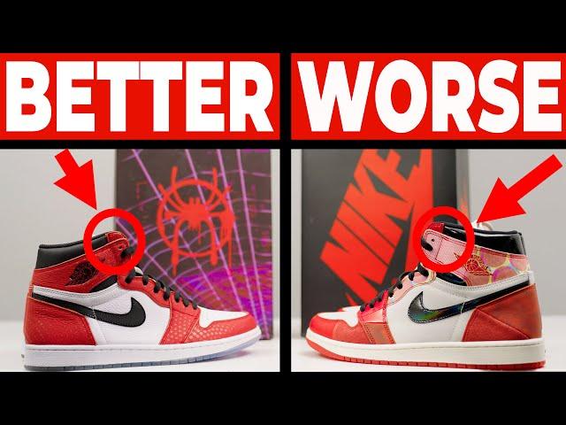 Air Jordan 1 High Spiderverse Next Chapter Comparison (Old vs New)