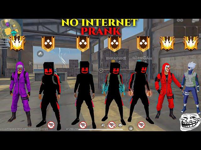 Marshmallow No Internet Prank | FREE FIRE FUNNY GAMEPLAY | NADIYA FF