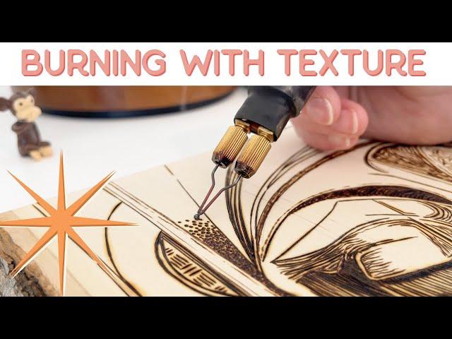 Wood Burning with Texture  |  How to Wood Burn Images with Texture  VLOG 11