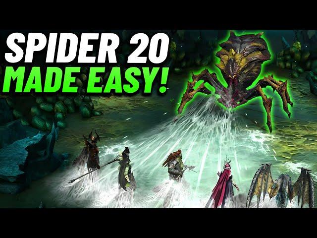 THE BEST WAY TO BEAT SPIDER 20! (F2P Tips & Tricks) - Raid Shadow Legends Guide