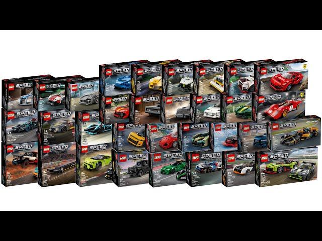 All 8 stud wide LEGO Speed Champions sets 2020 - 2024 Compilation/Collection Speed Build