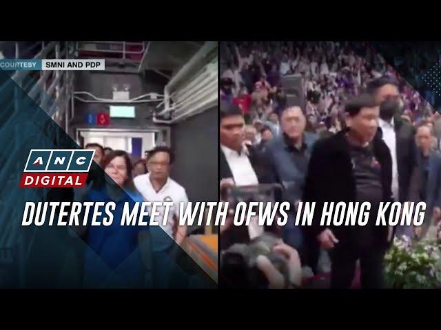 Dutertes meet with OFWs in Hong Kong | ANC