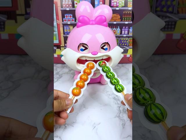 Satisfying With Unboxing Rabbit Eating Gummy Candy ASMR Video