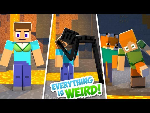 Minecraft But Everything Is Weird - Minecraft Compilation