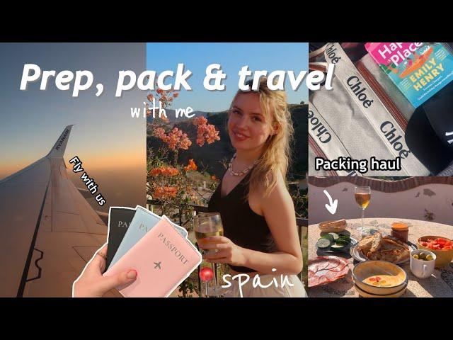 PREP, PACK & TRAVEL WITH ME to MALAGA, SPAIN️️