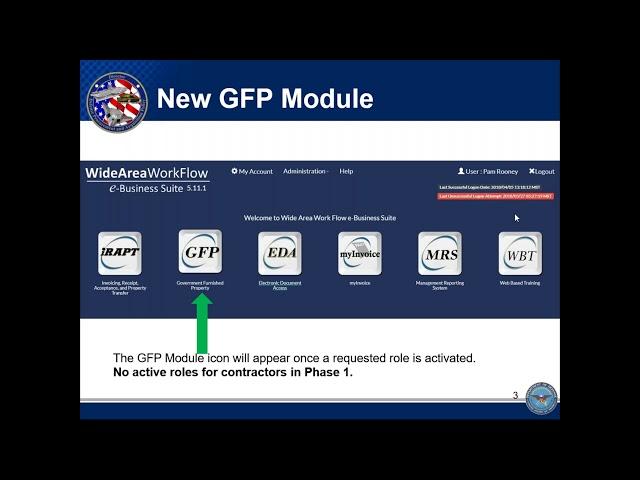 Overview of the Government Furnished Property (GFP) Module