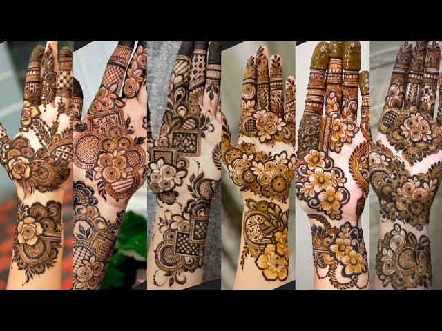 new mehndi design 2024 front hand /Arabic mehndi design simple @alveenafatimaA