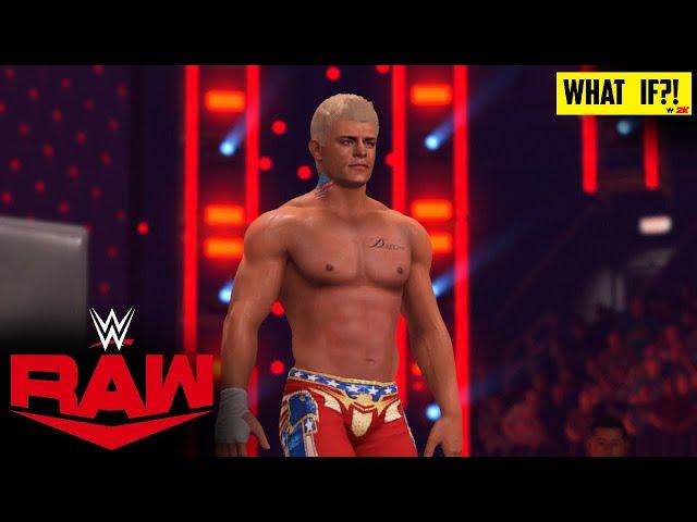 WHAT IF Cody Rhodes returns to WWE: Raw?! | WWE 2K