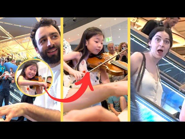 This 10 year old PRODIGY shocked the whole AIRPORT ! 