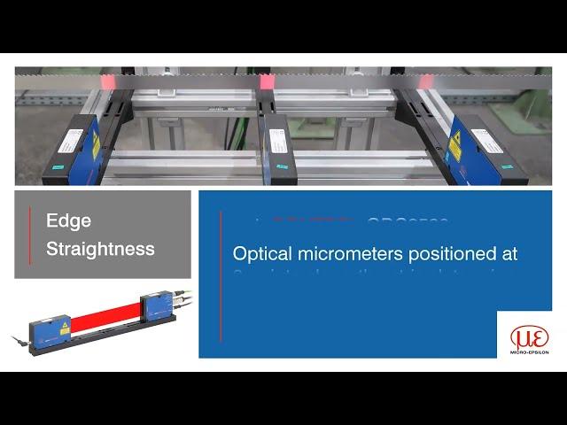 Bandsaw Edge monitoring for straightness