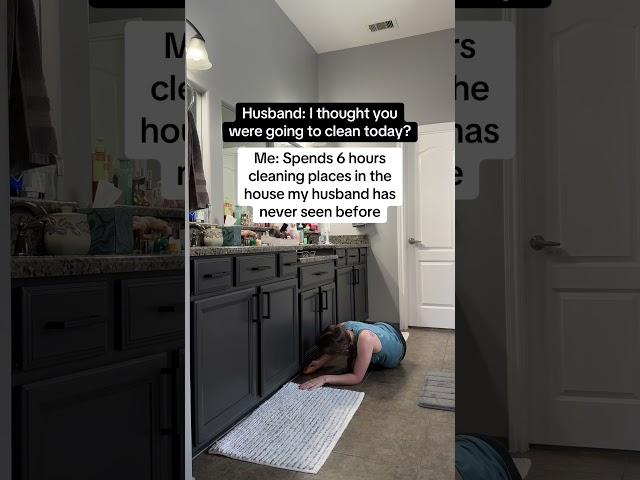 Cleaning places my  husband has never seen before #couples #funny #comedy #marriedlife #marriage